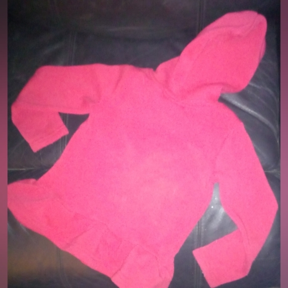 "Real Love" Kid's Printed Long Sleeve Ruffled Bottom Pullover Hoodie - Picture 2 of 2